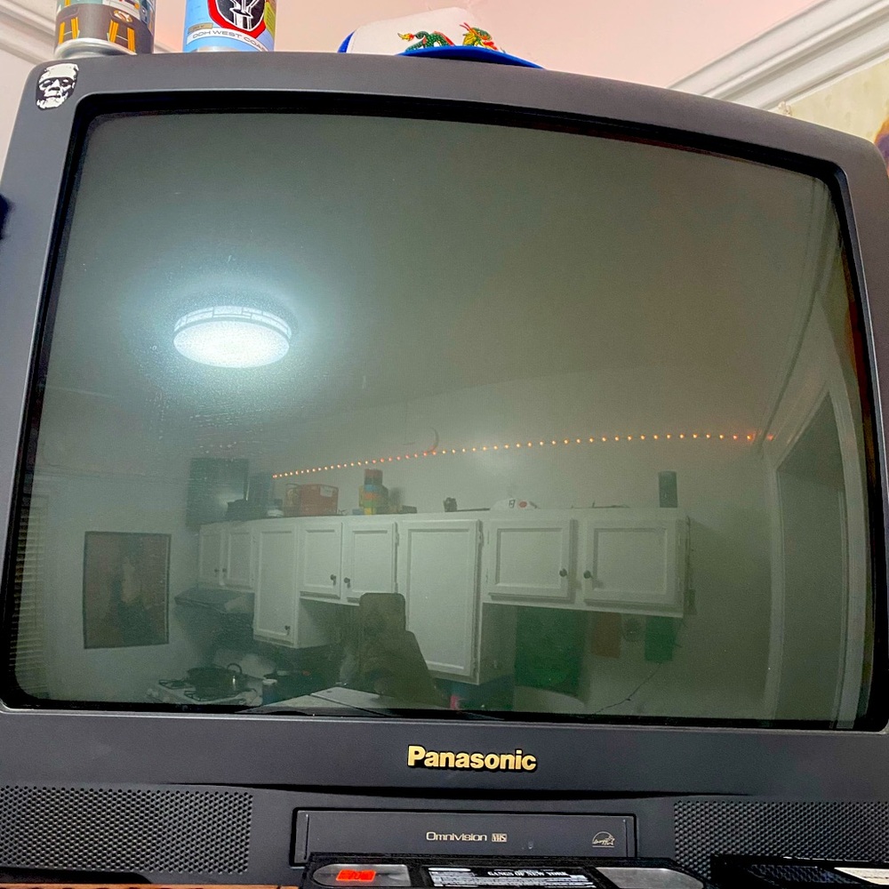 Panasonic TV & VCR combo.